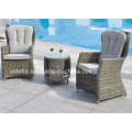 PE Rattan Bistro Garten Chatting Set Freizeit Stuhl